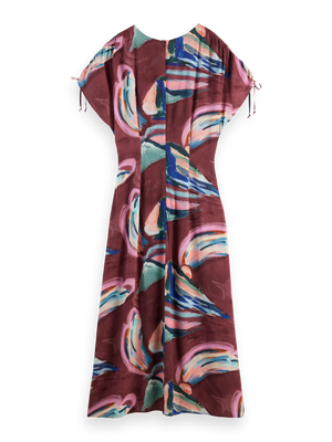 Drawstring maxi dress