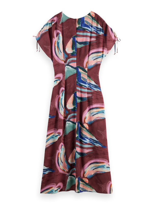 Drawstring maxi dress