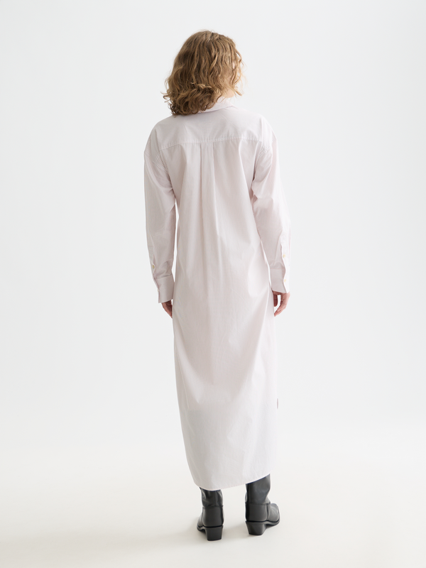 Relaxed-Fit Tie Shirt Dress