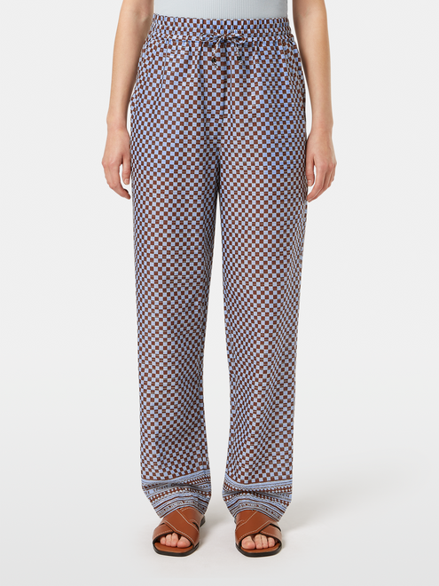Pantalon de plage taille mi-haute à enfiler