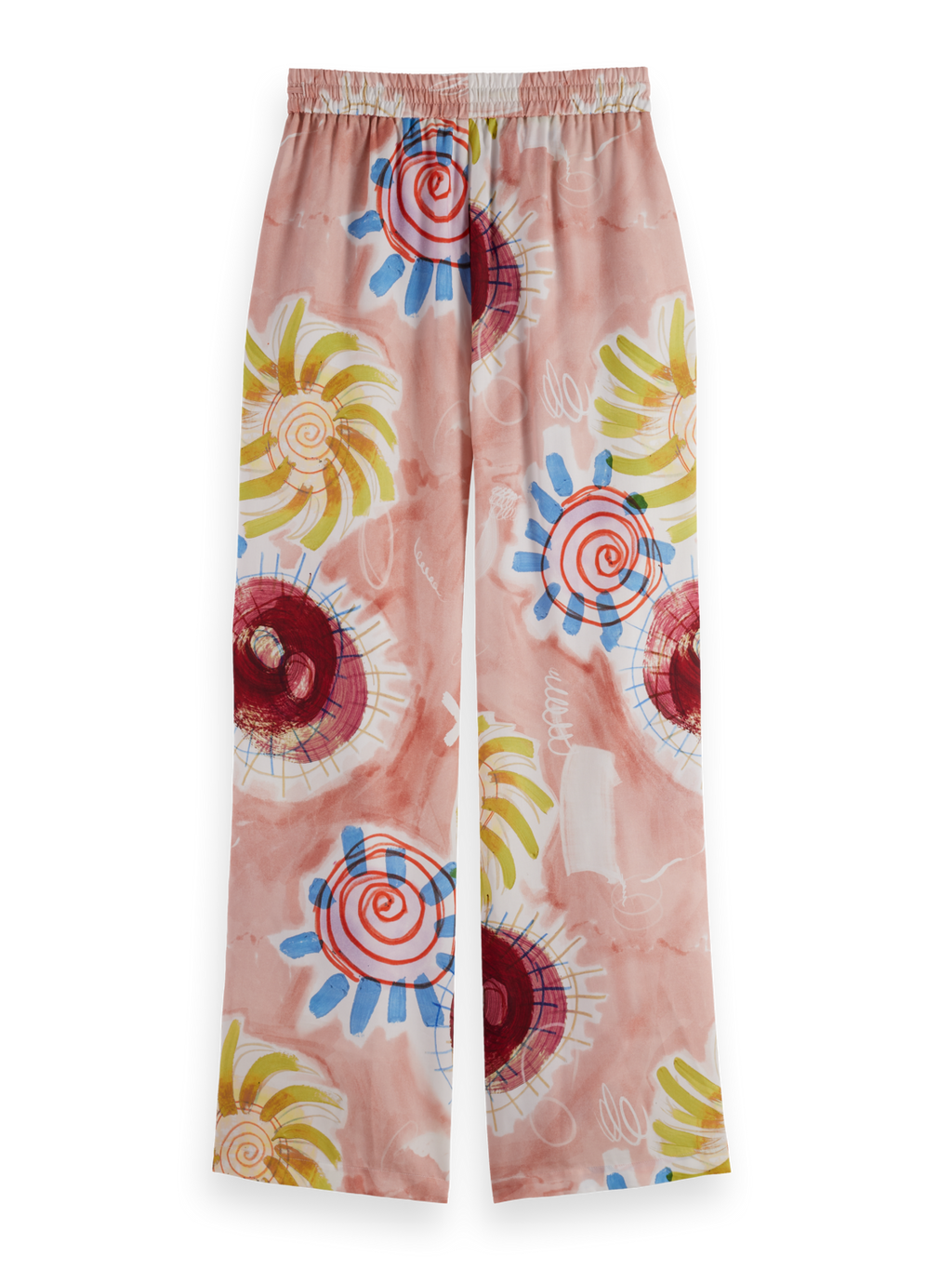 Gia - Mid Rise Wide Leg Elasticated Trousers