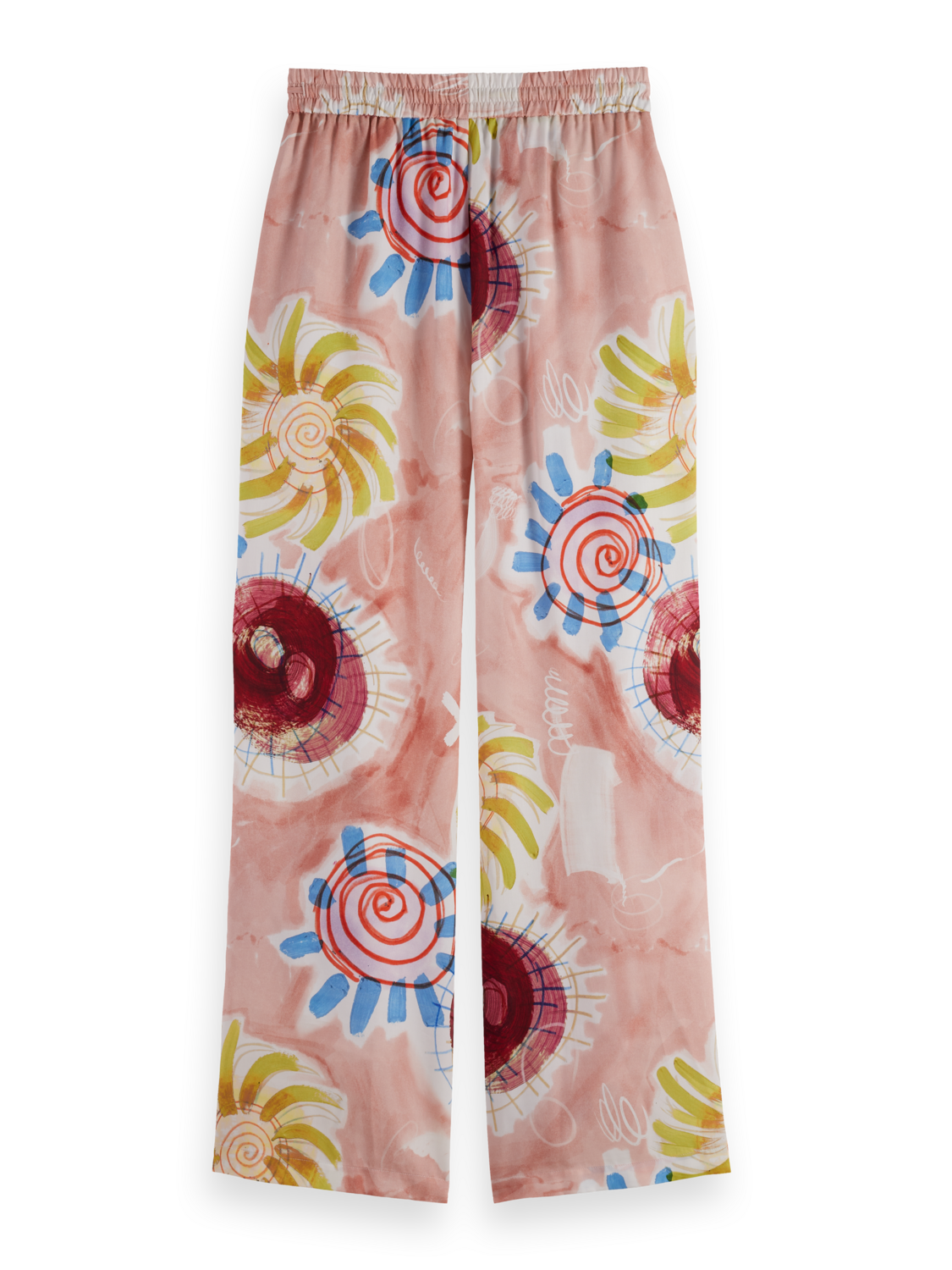 Gia - Mid Rise Wide Leg Elasticated Trousers