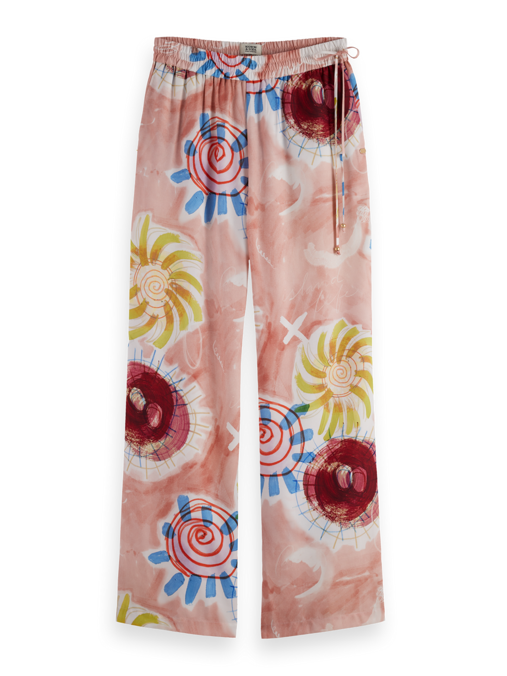 Gia - Mid Rise Wide Leg Elasticated Trousers
