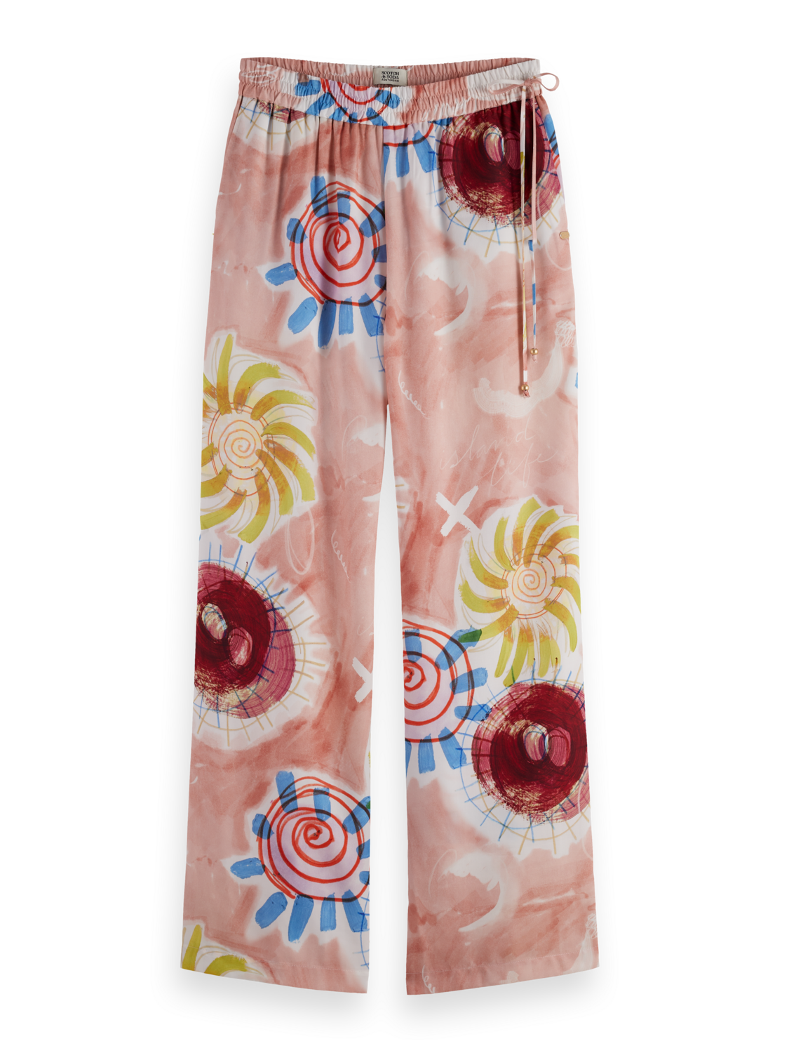 Gia - Mid Rise Wide Leg Elasticated Trousers