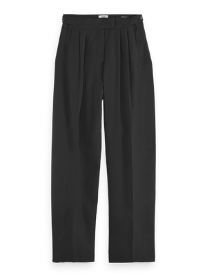 Quinn Hose mit mittlerer Leibhöhe und Bundfalten