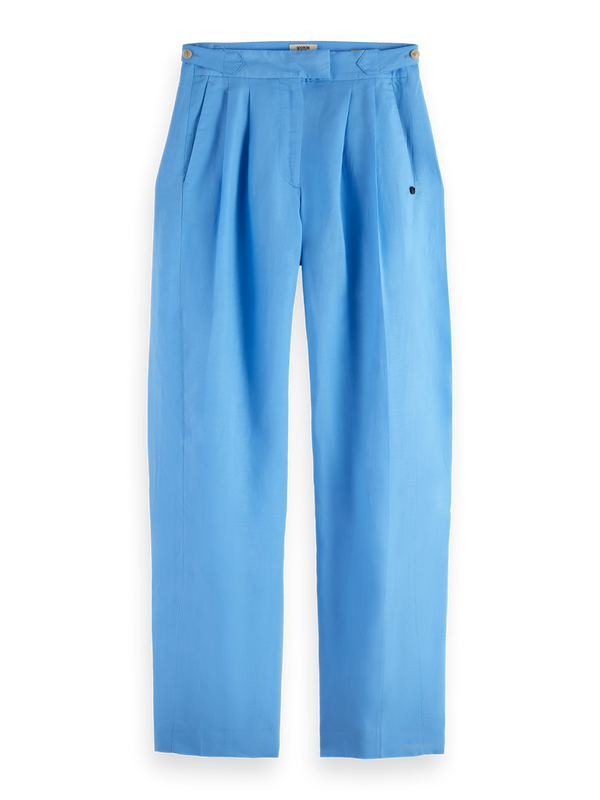 Quinn Hose mit mittlerer Leibhöhe und Bundfalten