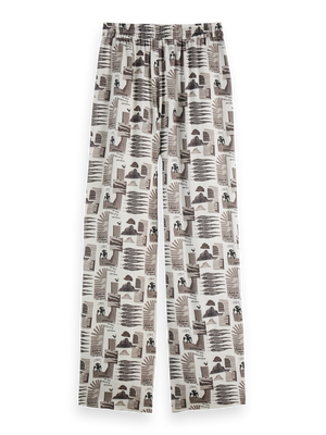Gia - Mid Rise Wide Leg Elasticated Trousers