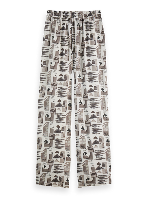 Gia - Mid Rise Wide Leg Elasticated Trousers