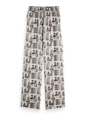 Gia - Mid Rise Wide Leg Elasticated Trousers
