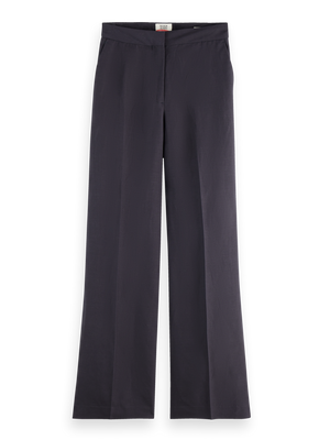 Edie - Pantalon fluide taille haute à jambes larges