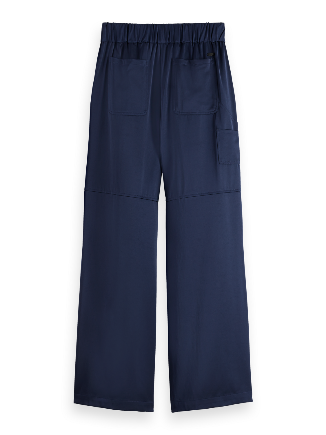 Noa - high rise wide leg pull on satin pant