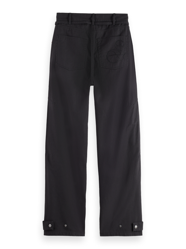 Lotus Barrel Leg Seam Detail Pant