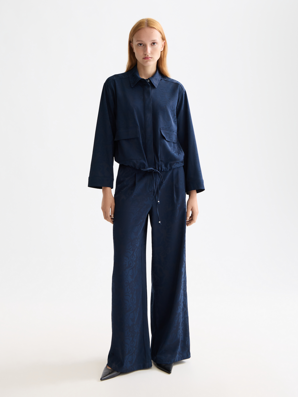Eleni - High Rise Wide Leg Pyjama Pants