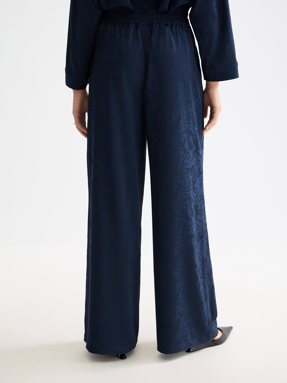 Eleni - High Rise Wide Leg Pyjama Pants