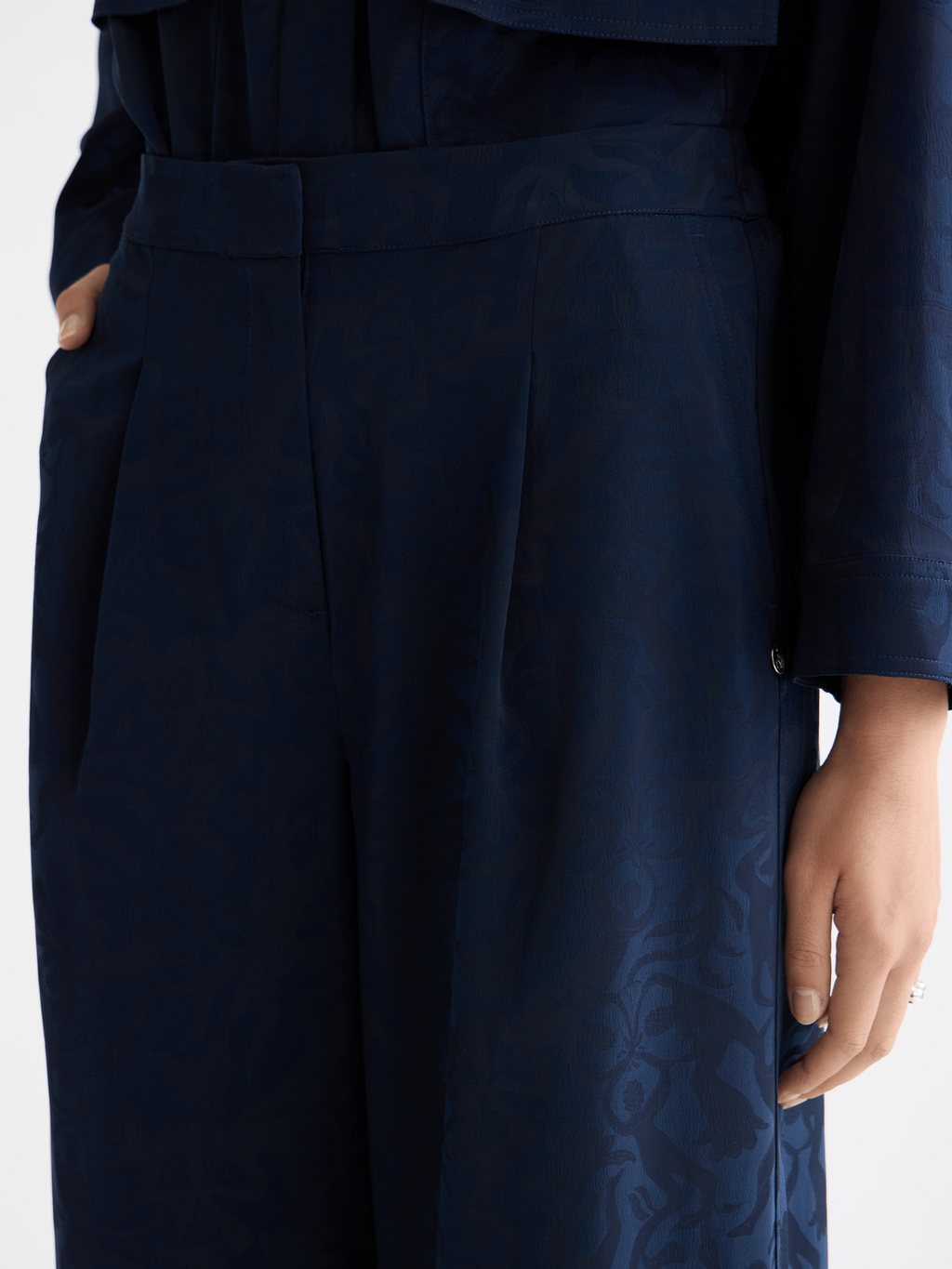 Eleni - High Rise Wide Leg Pyjama Pants