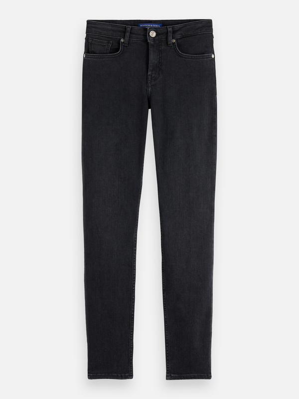 Essentials —  Bohemienne Mid Rise Skinny Jeans - Black Coast