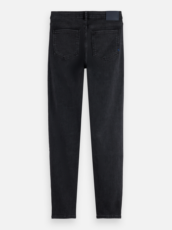 Essentials —  Bohemienne Mid Rise Skinny Jeans - Black Coast