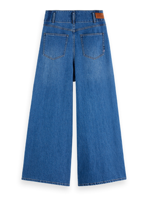 The Wave Custom Cropped Wide Leg Jeans — Kunst von Herzen