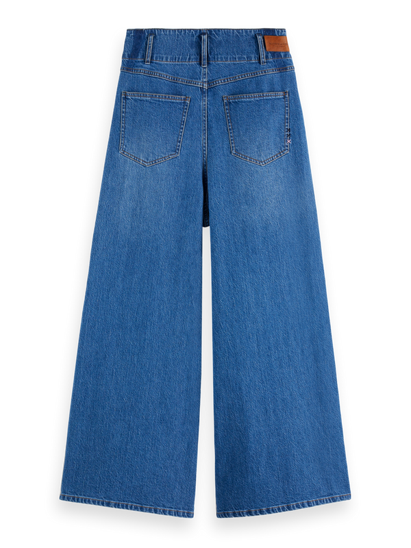 The Wave Custom Cropped Wide Leg Jeans — Kunst von Herzen