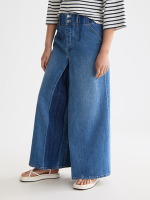 The Wave Custom Cropped Wide Leg Jeans — Kunst von Herzen