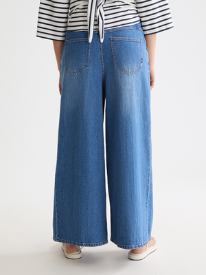 The Wave Custom Cropped Wide Leg Jeans — Kunst von Herzen