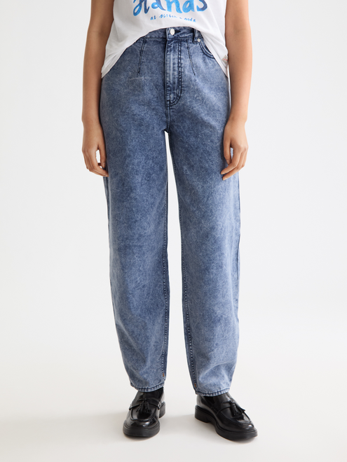 The Tide Longer Inseam Balloon Jeans | Mountain Dyed Canvas