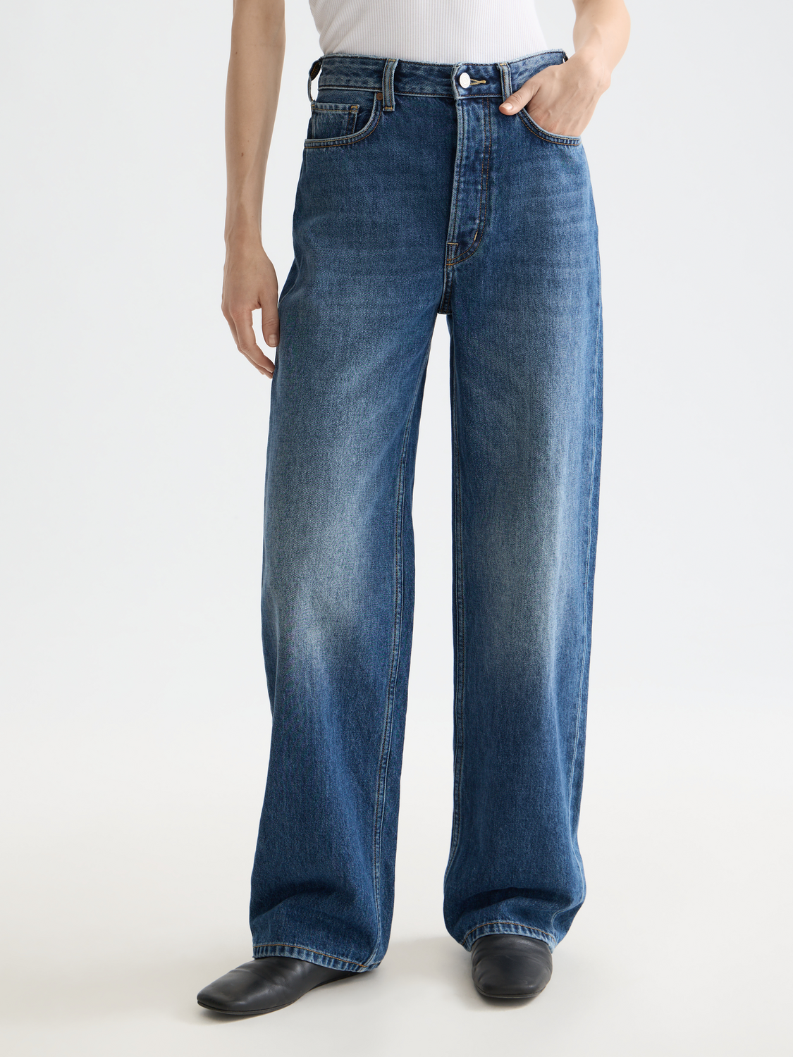 Core Ripple Straight Jeans  — Absolute Blue