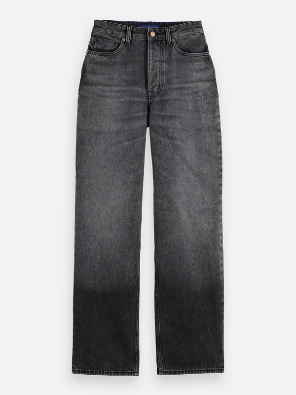 Jean droit Core Ripple — Noir absolu