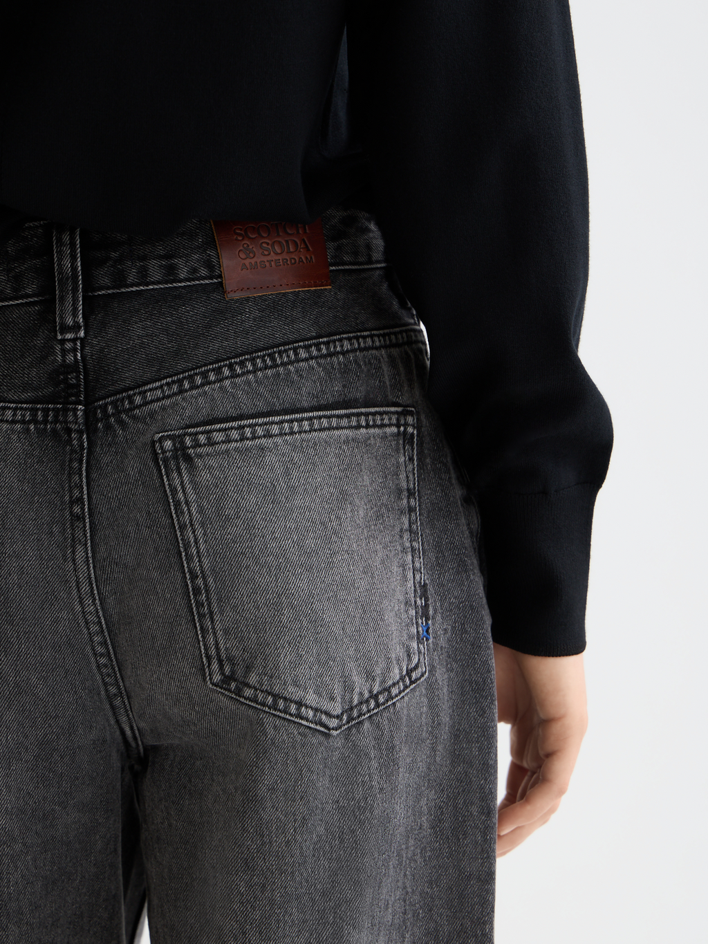 Core Ripple Straight Jeans  — Absolute Black