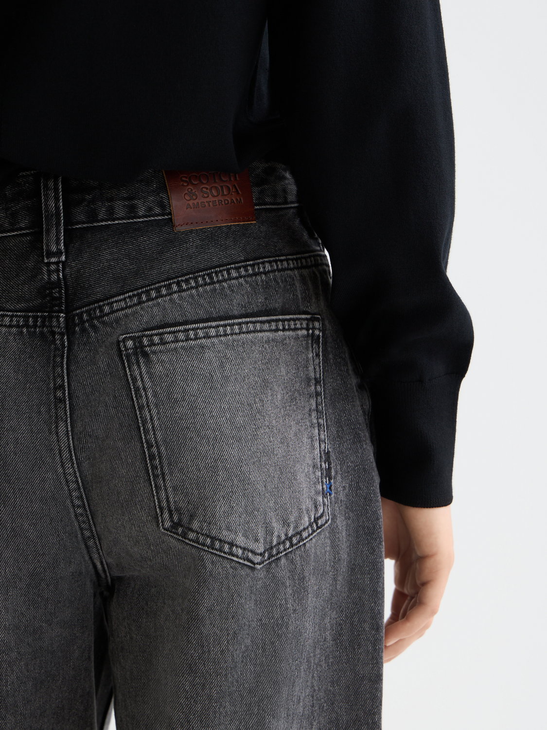 Core Ripple Straight Jeans  — Absolute Black