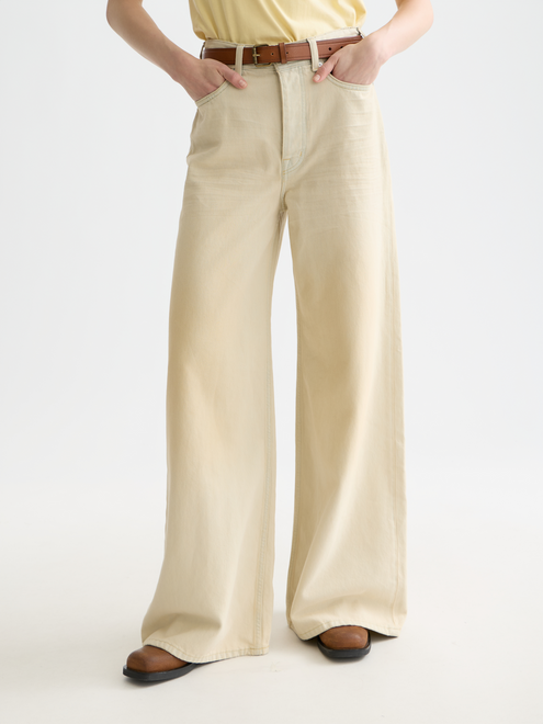 Le jean large taille haute The Wave