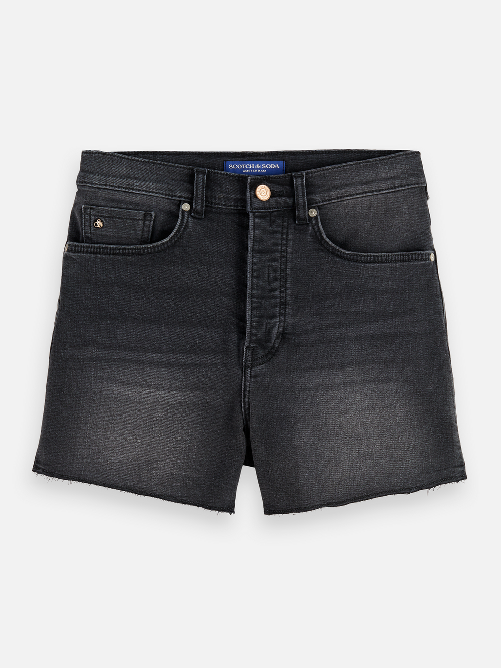 Core The Ray Cut Off Denim Short - Black Night