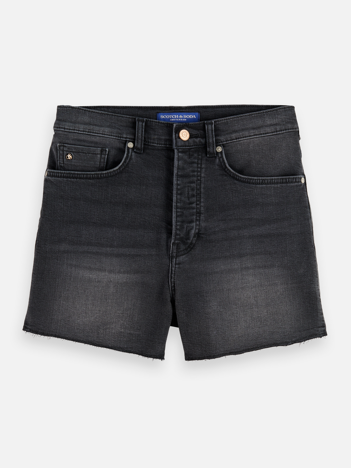 Core The Ray Cut Off Denim Short - Black Night