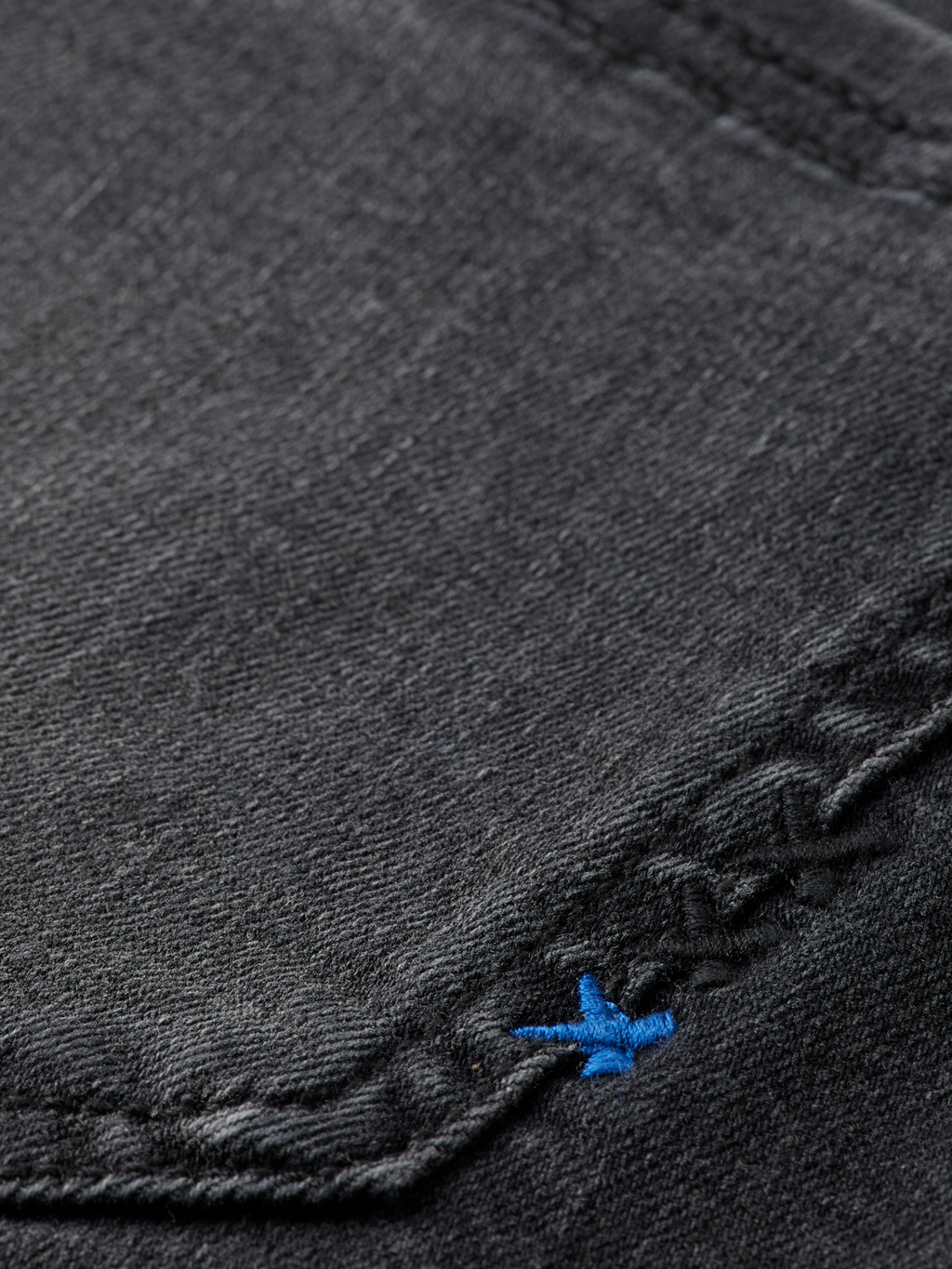 Core The Ray Cut Off Denim Short - Black Night
