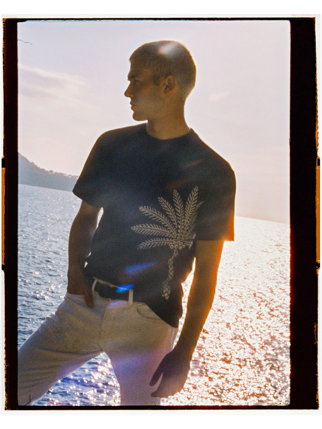 Palm Tree Embroidery T-Shirt