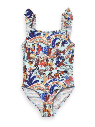 All-Over Printed Bathing Suit
