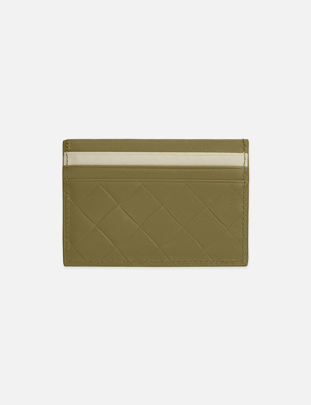 Two-Tone Leather Logo Cardholder