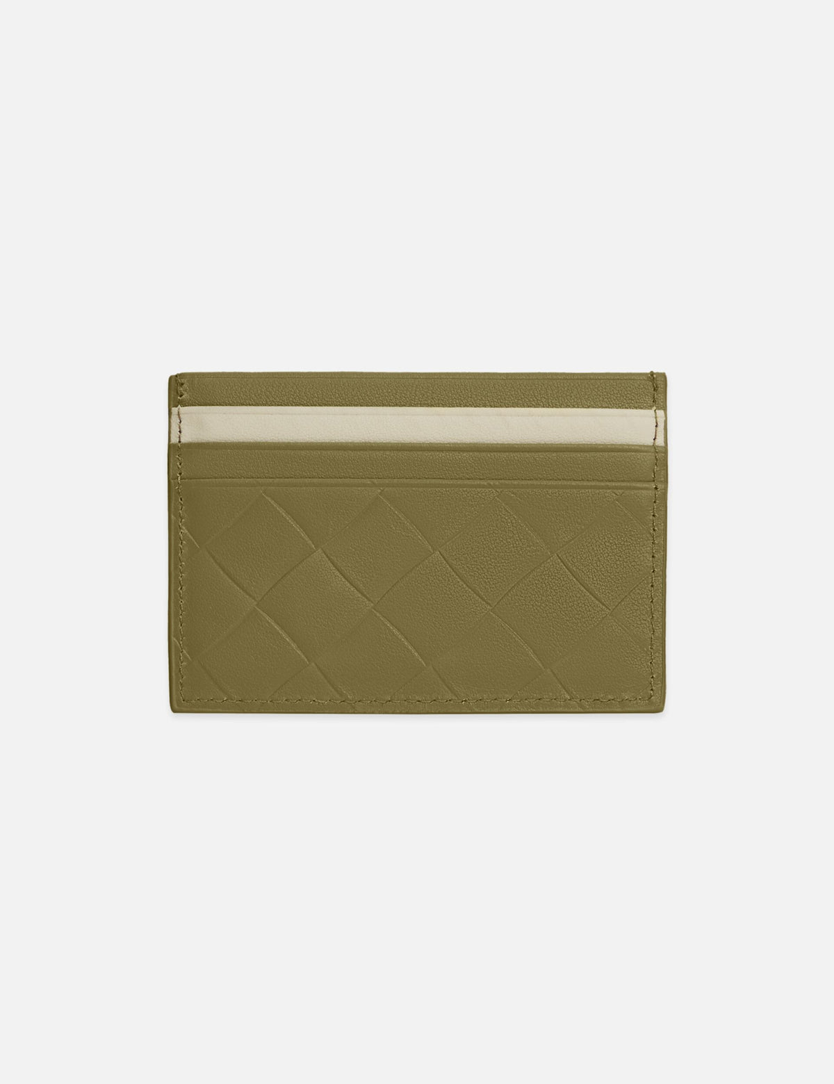 Two-Tone Leather Logo Cardholder