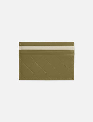 Two-Tone Leather Logo Cardholder
