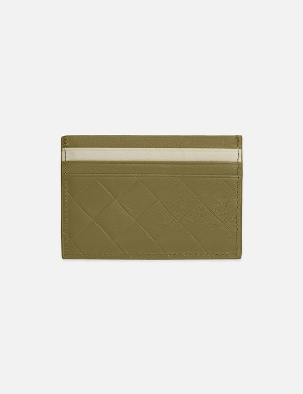 Two-Tone Leather Logo Cardholder