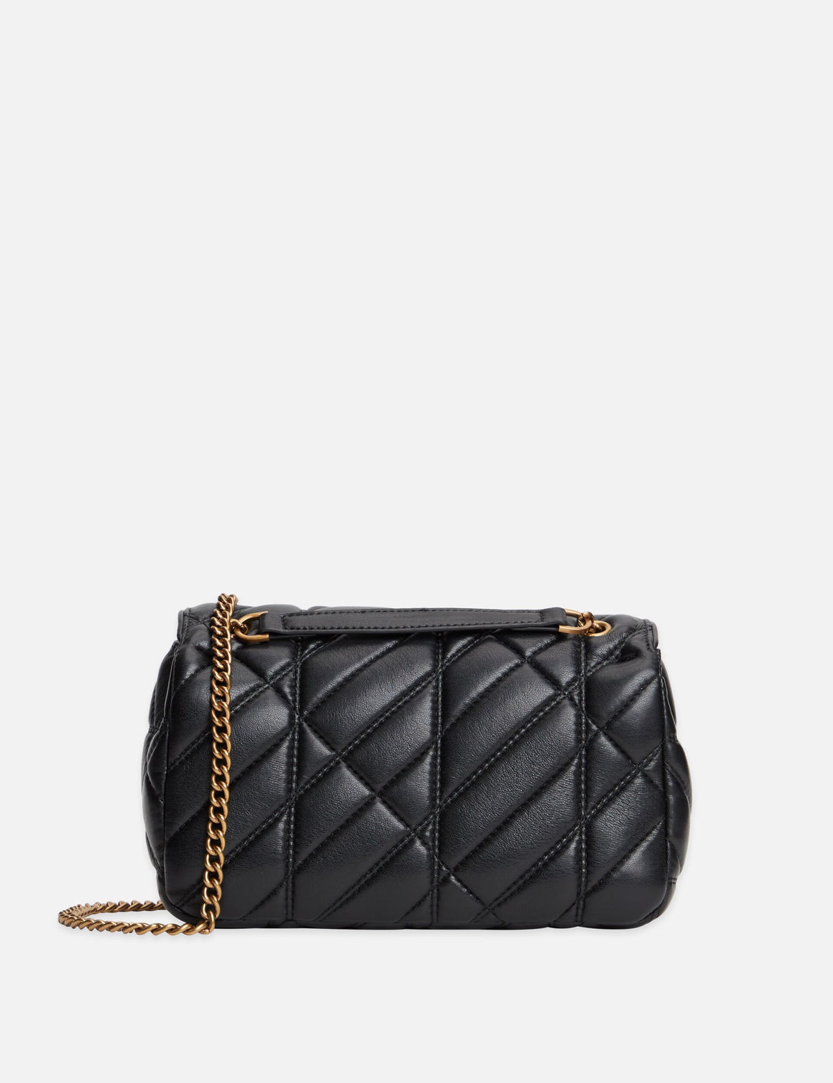 Faux Leather Chain Strap Crossbody