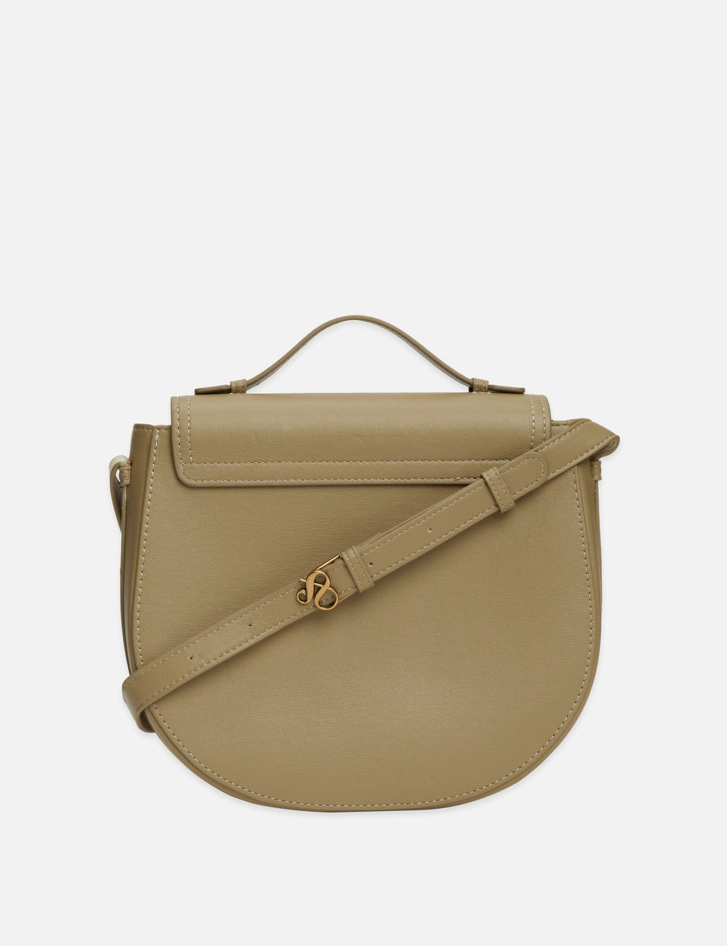 Faux Leather Saddle Crossbody Bag