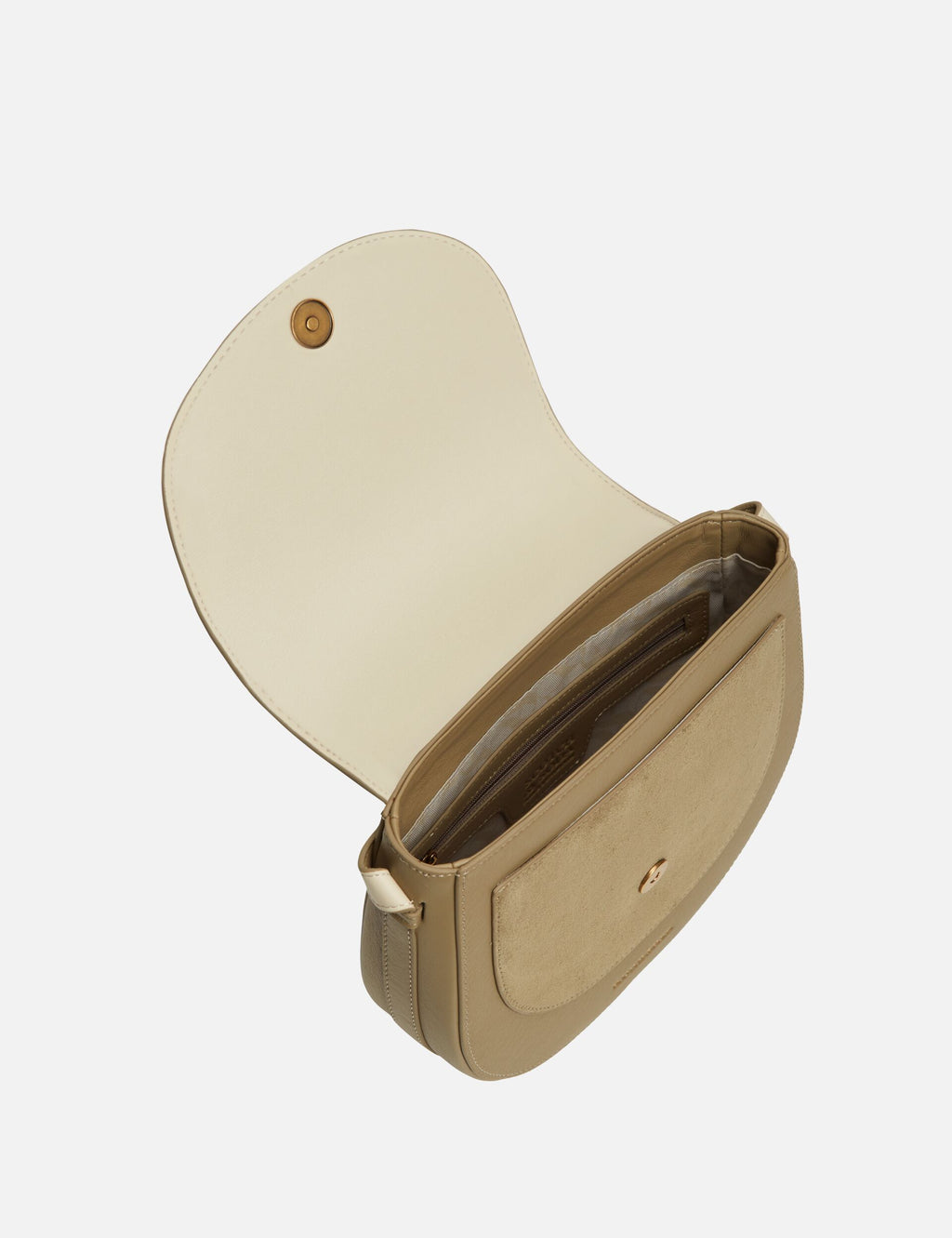 Faux Leather Saddle Crossbody Bag
