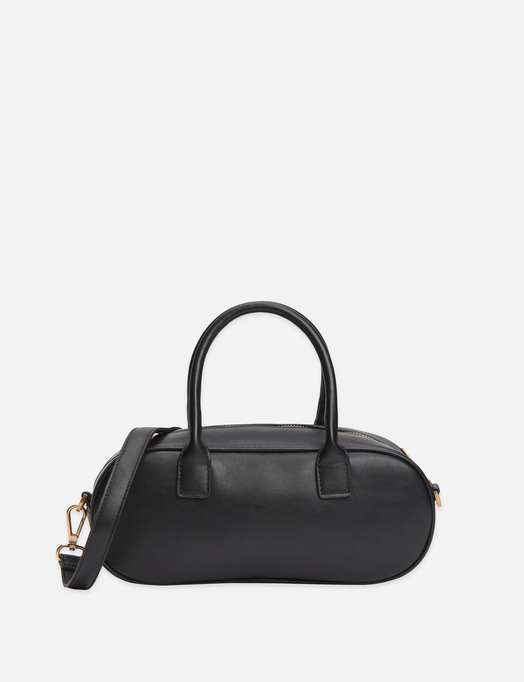 Faux Leather Baguette Bag