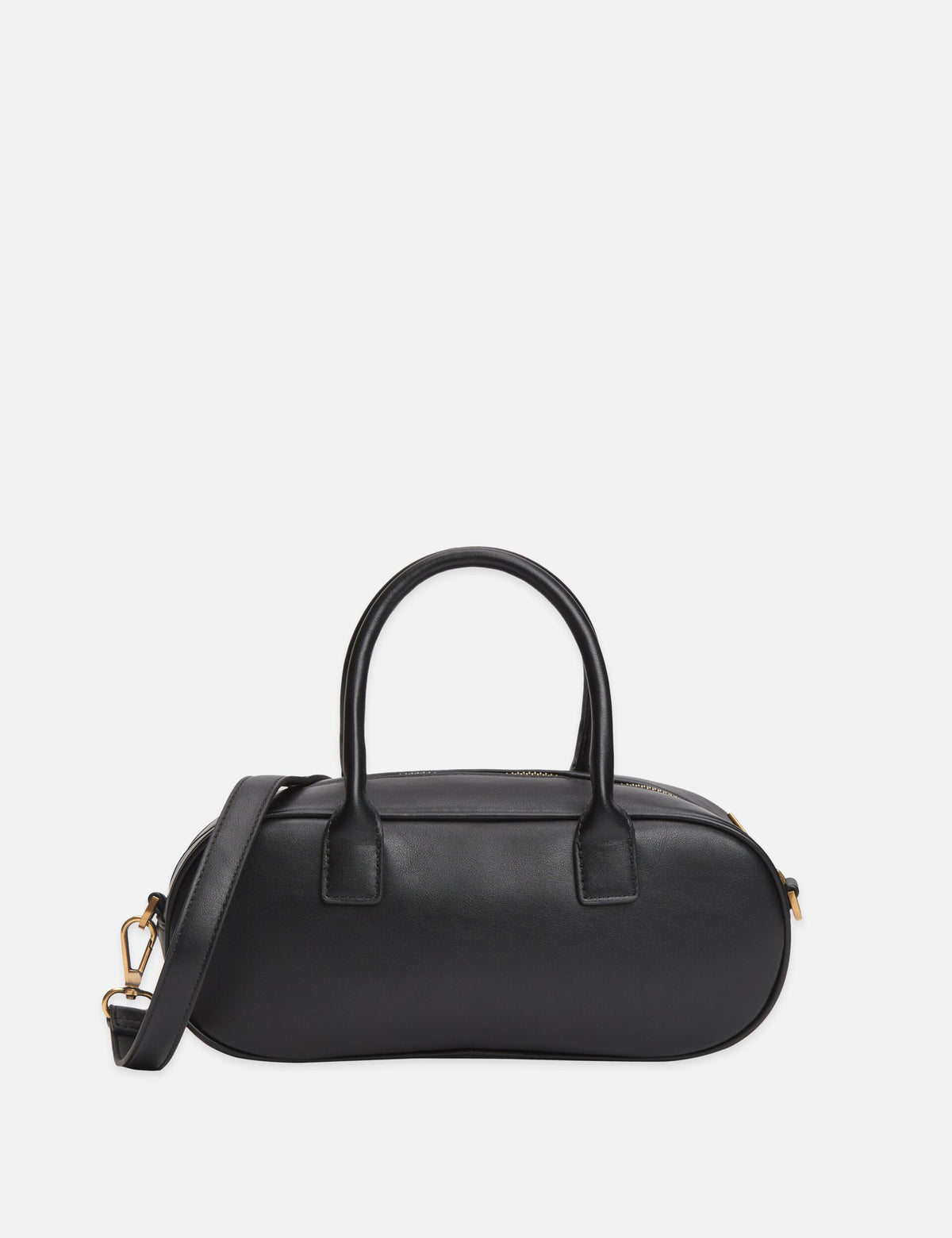Faux Leather Baguette Bag