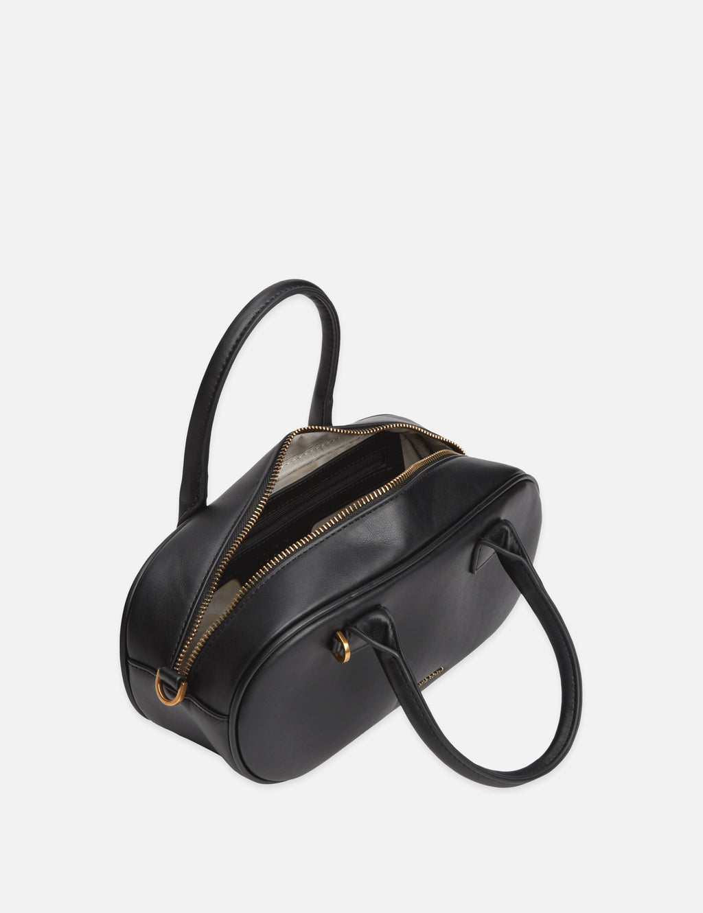 Faux Leather Baguette Bag