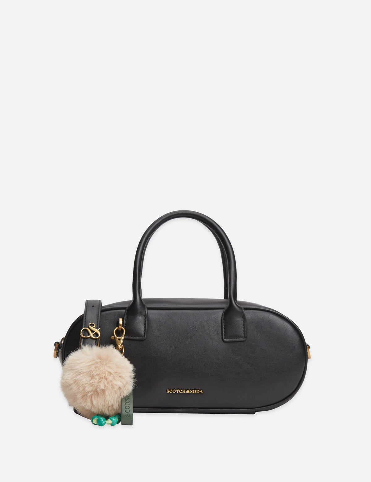Faux Leather Baguette Bag