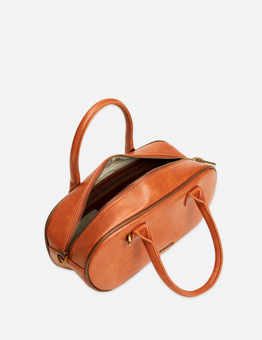 Faux Leather Baguette Bag