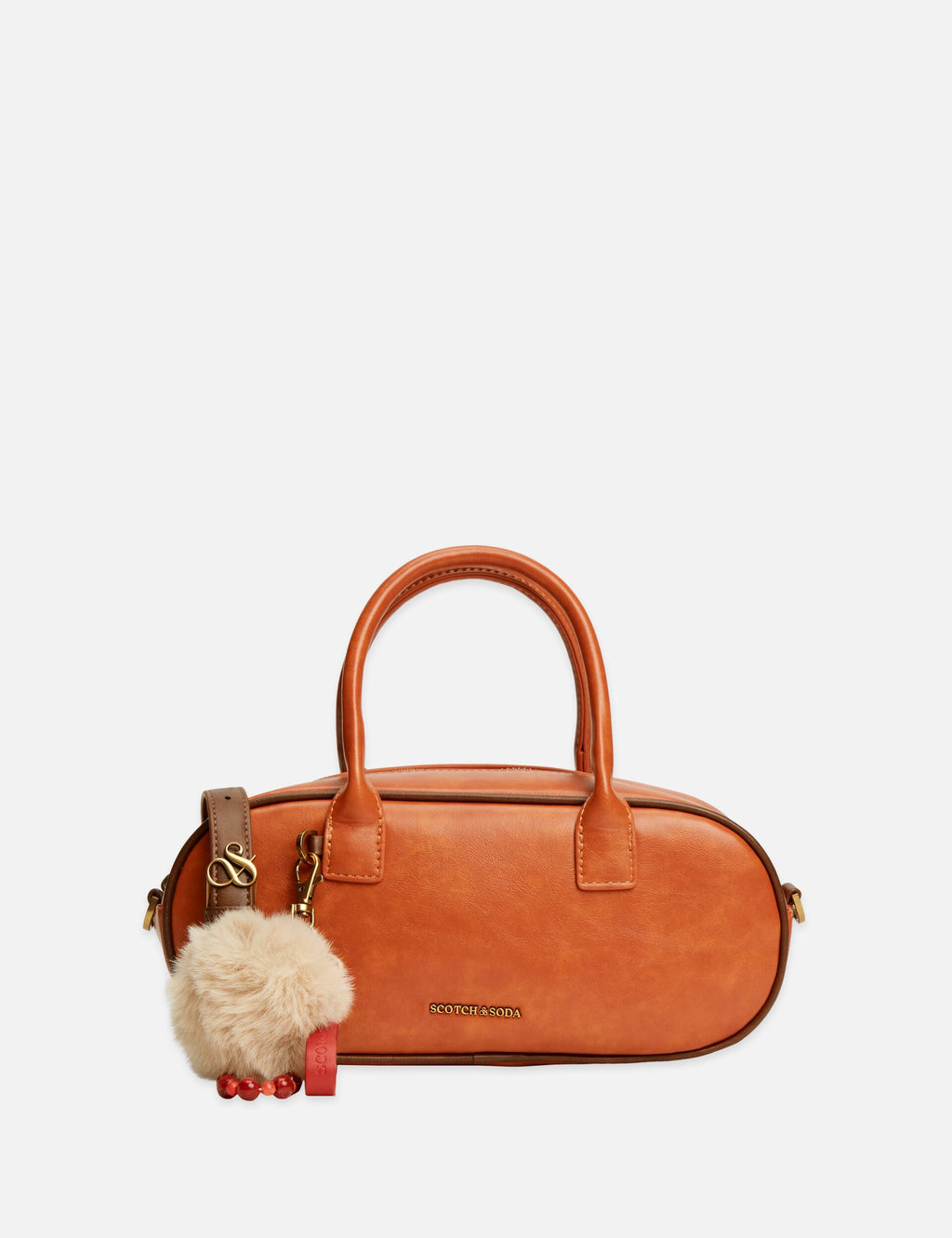Faux Leather Baguette Bag