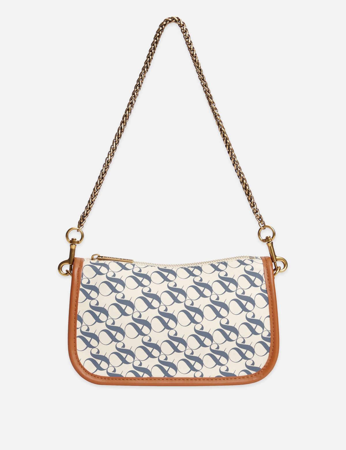 Faux Leather Chain Strap Shoulder Bag